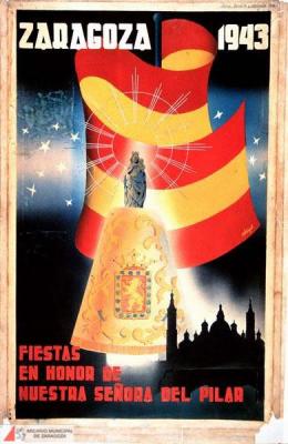 Fiesta patronales en honor de Nuestra Señora del Pilar 1943 Zaragoza